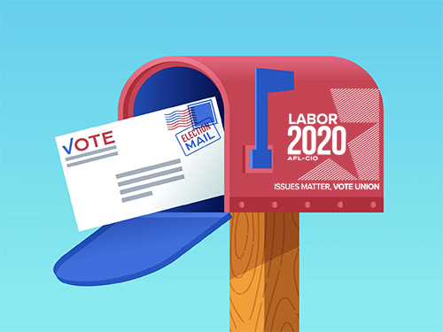 Ballot in mailbox