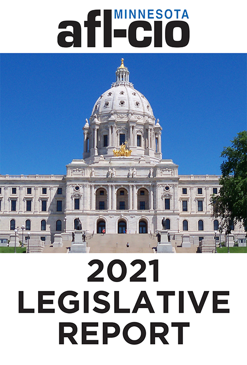 Cover of the 2021 Minnesota AFL-CIO Legislative Report